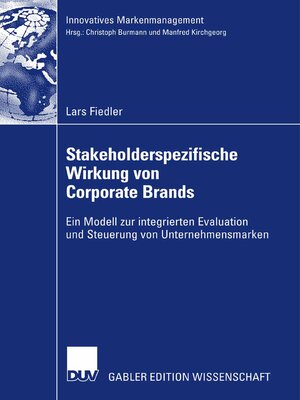 cover image of Stakeholderspezifische Wirkung von Corporate Brands